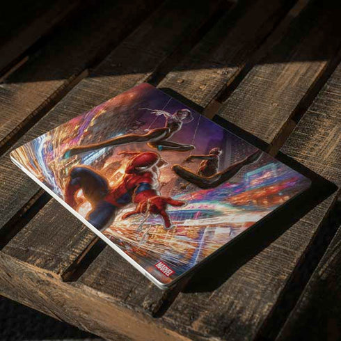 Marvel Spiderman Group Wall Surface Laptop 2 Skin